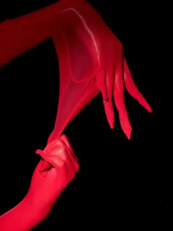 Accessoires de lingerie Costumes sexy Soirée Lavande Lycra Spandex Gants Fibre acrylique Gants de couleur unie