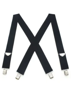 Accessoires Homme Détails Métalliques Classiques Polyester Métallisé Pull Out Noir