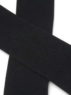 Accessoires Homme Détails Métalliques Classiques Polyester Métallisé Pull Out Noir