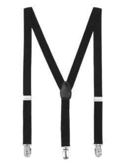 Accessoires Homme Détails Métalliques Classiques Polyester Métallisé Pull Out Noir