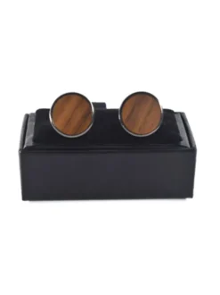 Accessoires pour hommes Classic Round Metallic Coffee Brown