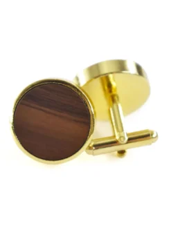 Accessoires pour hommes Classic Round Metallic Coffee Brown