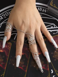 Bague gothique pour femme pointe d'ongle griffe phalange 2026