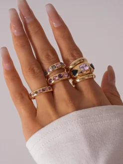Bagues pour adultes bijoux décontractés de style européen forme irrégulière