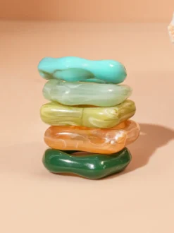 Bagues rondes style européen pour adultes bijoux décontractés au quotidien
