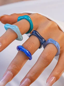 Bagues rondes style européen pour adultes bijoux décontractés au quotidien