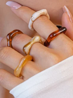 Bagues rondes style européen pour adultes bijoux décontractés au quotidien