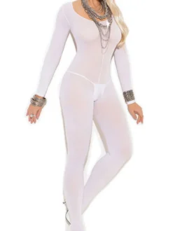 Bas Autocollants Collants Elastique Femme Transparente Unicolore Lingerie Sexy