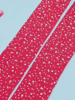Bas Collants Femmes en Paillettes Transparentes Creusants Taille Haute Unicolore Sexy Bas Autofixants