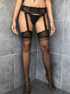 Bas Collants Lingeries Femme Creusant Unicolore Sexy