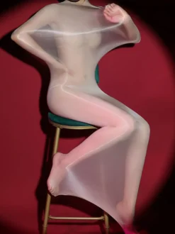 Bas de corps ultra-fins et brillants lingerie séduisante rouge 1 pièce sans couture