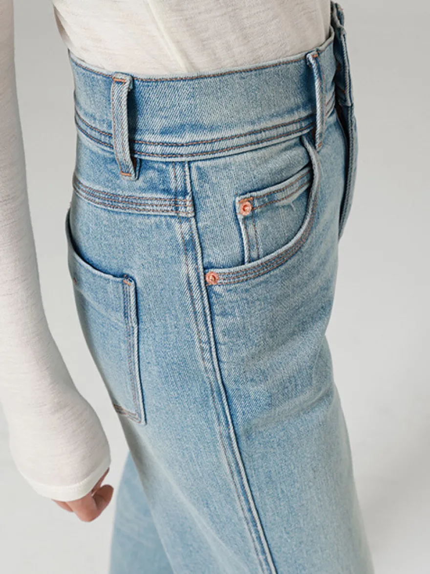 Bas de jeans modernes pour femmes jeans décontractés taille haute en denim style streetwear