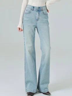Bas de jeans modernes pour femmes jeans décontractés taille haute en denim style streetwear