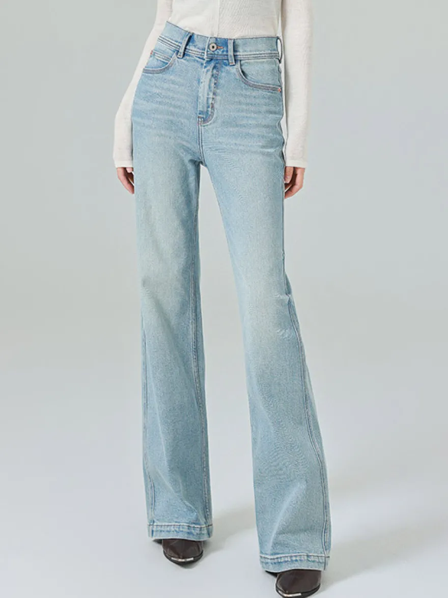 Bas de jeans modernes pour femmes jeans décontractés taille haute en denim style streetwear