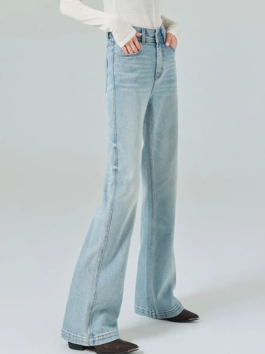 Bas de jeans modernes pour femmes jeans décontractés taille haute en denim style streetwear