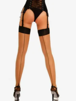Bas et collants couleur chair pour femmes bas cuissardes transparents