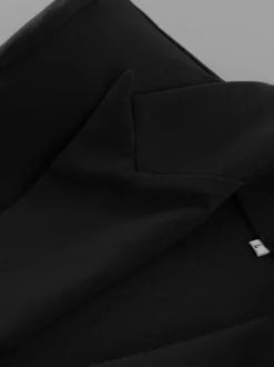 Blazer à bordure en dentelle et fermeture à un bouton pour femme 2026