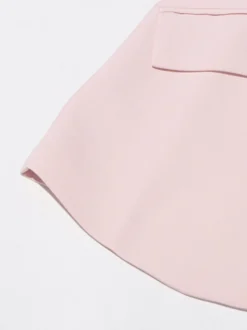Blazer chic à manches longues découpées pour femme