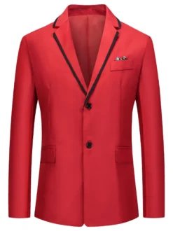 Blazers et vestes Hommes Casual Costumes Casual Blanc Grey Cool Cool Costuri costume pour hommes