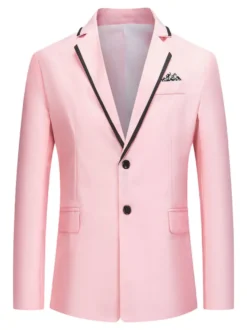 Blazers et vestes Hommes Casual Costumes Casual Blanc Grey Cool Cool Costuri costume pour hommes