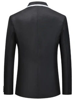 Blazers et vestes Hommes Casual Costumes Casual Blanc Grey Cool Cool Costuri costume pour hommes