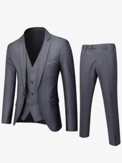 Blazers Vestes Costumes Décontractés Pour Hommes Chic Vert Chasseur Noir Cool Costumes Décontractés Pour Hommes