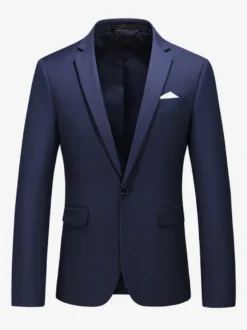 Blazers Vestes Costumes Décontractés Hommes Formel Kaki Jaune Cérémonie Mariage