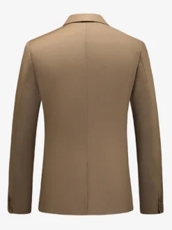 Blazers Vestes Costumes Décontractés Hommes Formel Kaki Jaune Cérémonie Mariage