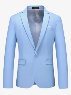 Blazers Vestes Costumes Décontractés Hommes Formel Kaki Jaune Cérémonie Mariage