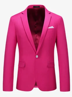 Blazers Vestes Costumes Décontractés Hommes Formel Kaki Jaune Cérémonie Mariage
