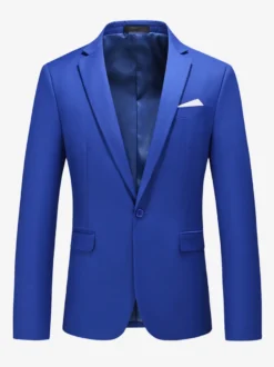 Blazers Vestes Costumes Décontractés Hommes Formel Kaki Jaune Cérémonie Mariage