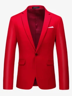 Blazers Vestes Costumes Décontractés Hommes Formel Kaki Jaune Cérémonie Mariage