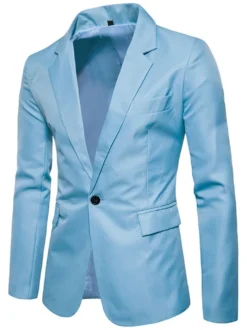 Blazers & Vestes Hommes Casual Costumes Casual Casual Kaki Jolie costumes décontractés