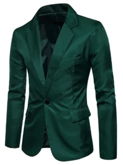 Blazers & Vestes Hommes Casual Costumes Casual Casual Kaki Jolie costumes décontractés