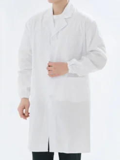 Blouse De Laboratoire Blouse De Médecin Blanc Étudiant Scientifique Unisexe