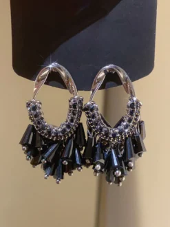 Boucles d'oreilles blanches pour adulte bijoux en cristal pour tous les jours.