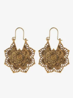 Boucles d'oreilles bohèmes à fleurs creuses pour femmes 2026