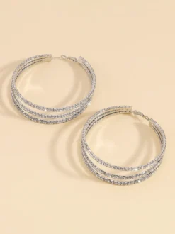 Boucles d'oreilles créoles à plusieurs niveaux pour femmes 2026