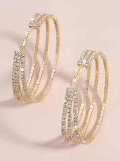 Boucles d'oreilles créoles à plusieurs niveaux pour femmes 2026