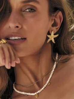 Boucles d'oreilles de plage en forme d'étoile de mer pour femmes 2026