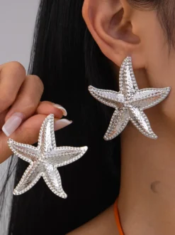 Boucles d'oreilles de style vacances en forme d'étoile de mer pour femmes 2026
