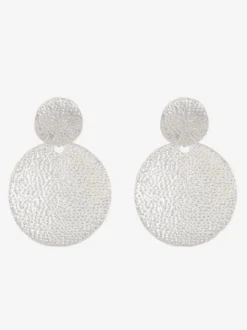 Boucles d'oreilles à disque en métal pour femmes 2026