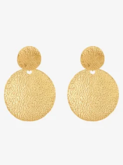 Boucles d'oreilles à disque en métal pour femmes 2026