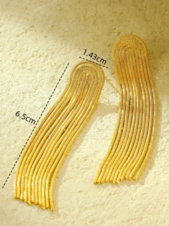 Boucles d'oreilles dorées pour adulte style vintage décontracté bijoux de tous les jours
