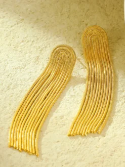 Boucles d'oreilles dorées pour adulte style vintage décontracté bijoux de tous les jours