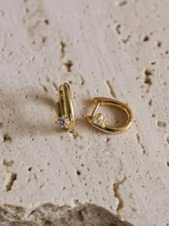 Boucles d'oreilles dorées pour adulte style western décontracté bijoux de tous les jours