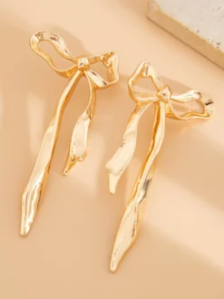 Boucles d'oreilles dorées pour adulte style western décontracté motif papillon bijoux géométriques