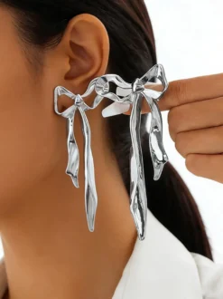 Boucles d'oreilles dorées pour adulte style western décontracté motif papillon bijoux géométriques