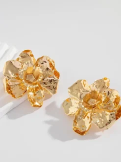 Boucles d'oreilles dorées pour adolescentes bijoux décontractés du quotidien