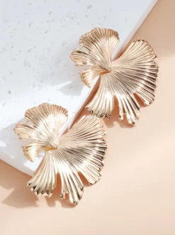 Boucles d'oreilles dorées pour adolescentes bijoux métalliques décontractés pour tous les jours